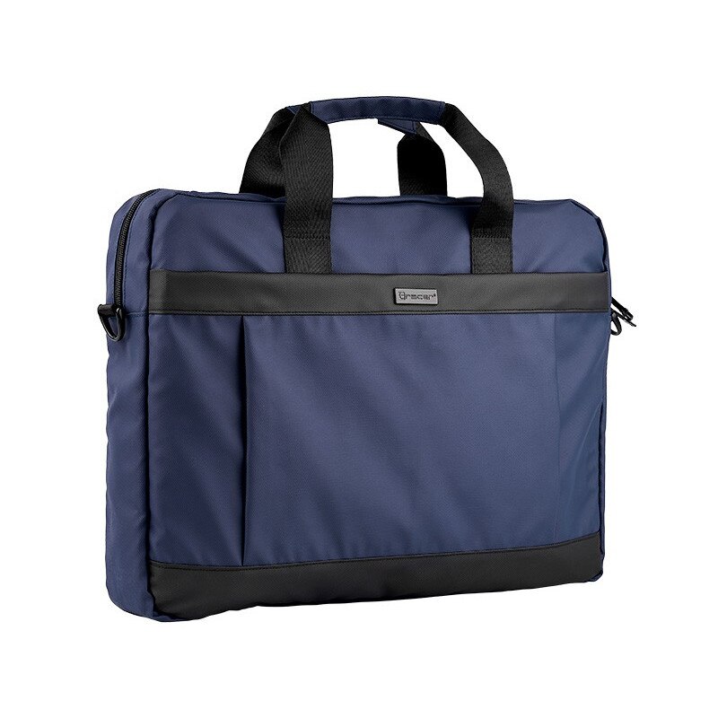 Geanta laptop, Tracer, Poliester, Compartimentat, 15.6", Albastru