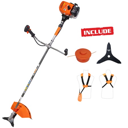 Motocoasa de umar Ruris DAC 210, 1.7 CP, motor Tez, 2 timpi, 20 cm