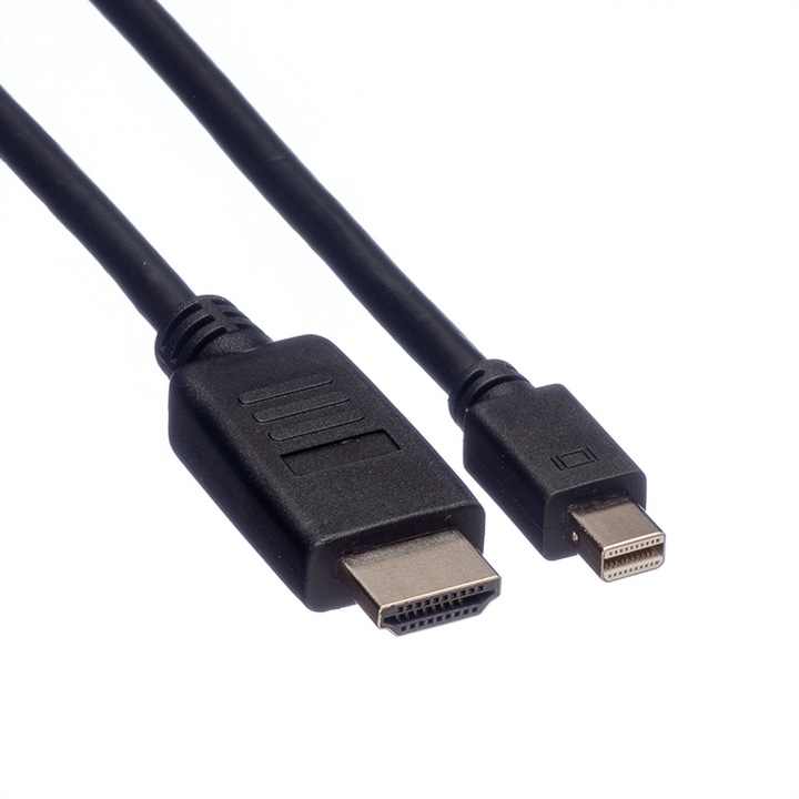 DisplayPort/Mini DisplayPort kábel, Roline, 3 m, fekete