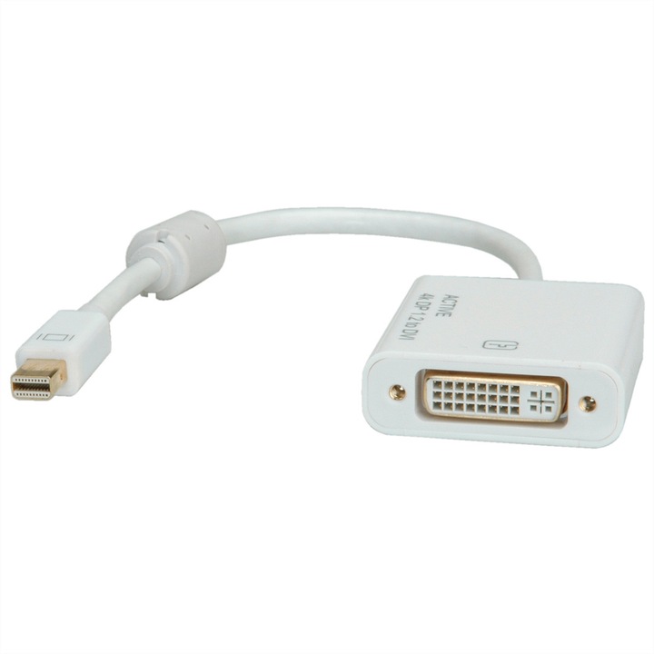Adaptor, Roline, DisplayPort/DVI, Alb