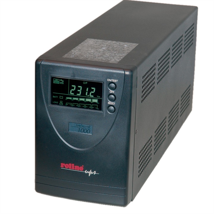 UPS, Roline, LineSecure 1000, Negru