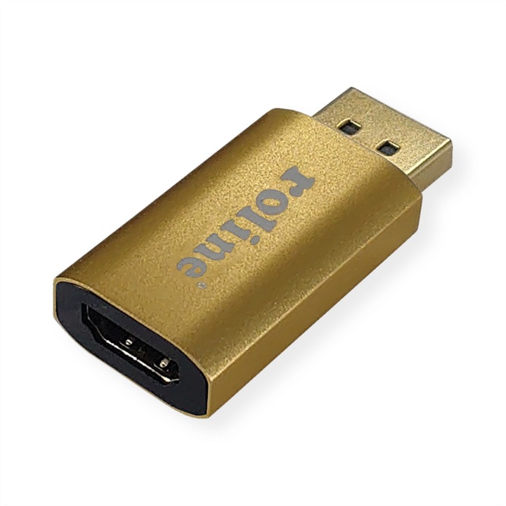 4K DisplayPort/HDMI адаптер, Rpline, v1.2, DP мъжки - HDMI женски