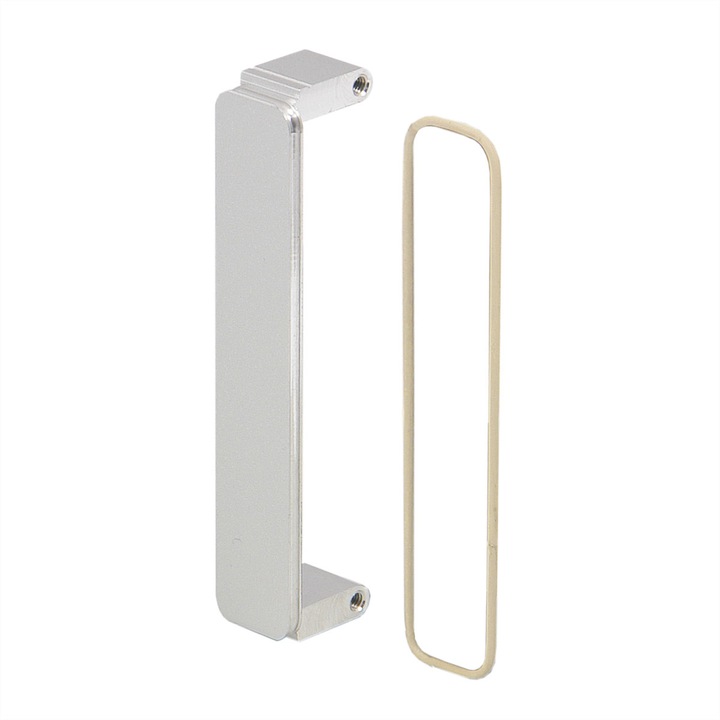 Panou frontal PMC, Schroff, Aluminiu, Alb