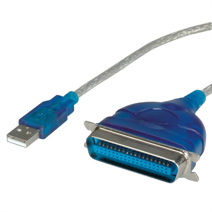 Monitorkábel, Value, USB IEEE 1284-hez, 1,8 m, kék