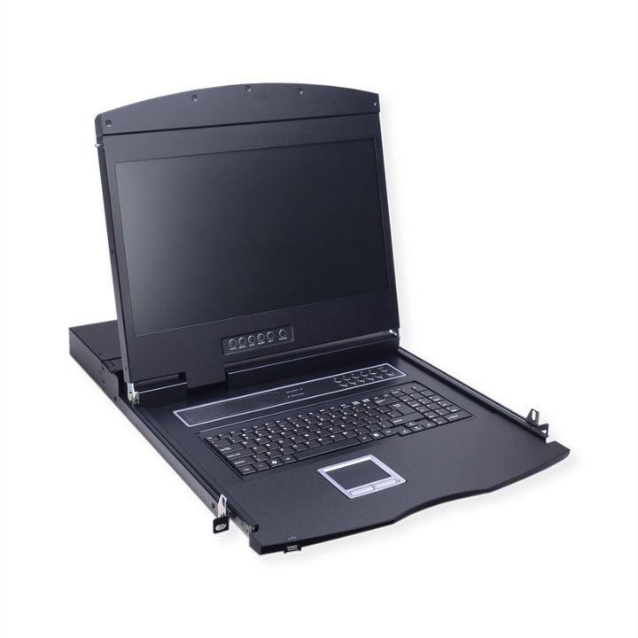 Consola KVM, Value, Metal, 19inch, 48cm, USB, Negru