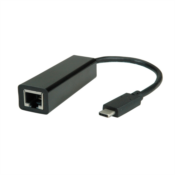 Convertor USB Ethernet Value, plastic, negru