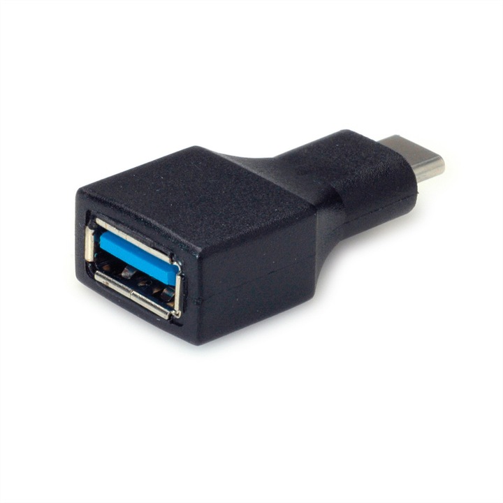 USB 3.0 / USB 3.2 Gen 1 адаптер, Value, тип C - A, 5 Gbps, черен