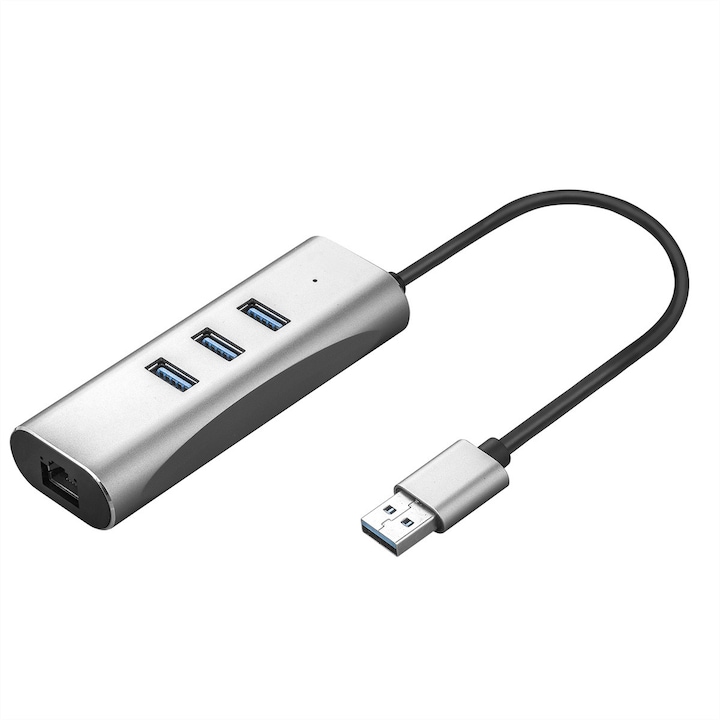 USB 3.2 Gen 1 – Gigabit Ethernet adapter 3 portos USB hubbal, érték