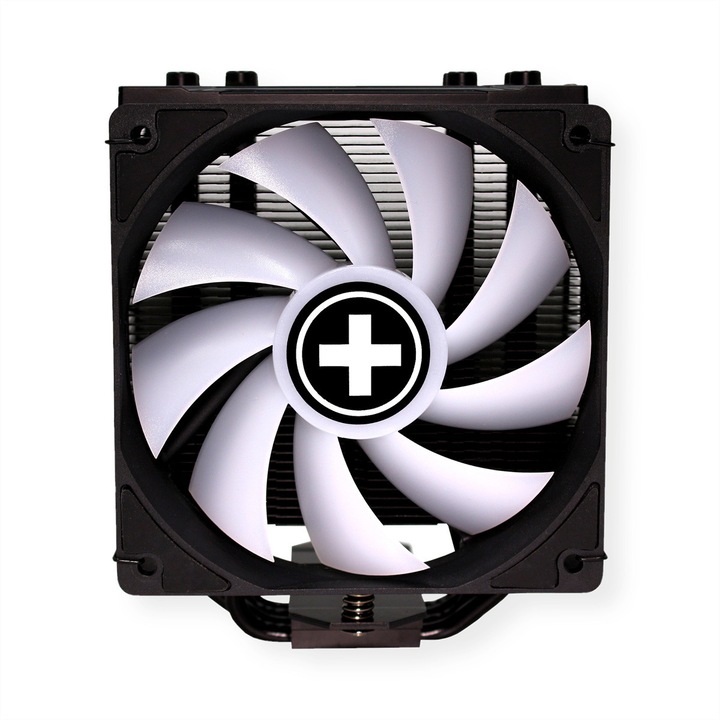CPU hűtő, Xilence, fém, 180 W, 120 mm, fekete