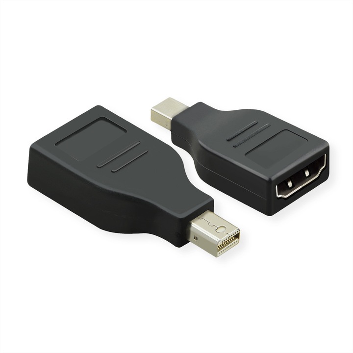 Адаптер Mini DisplayPort-HDMI, Value, Plastic, Black, Standard