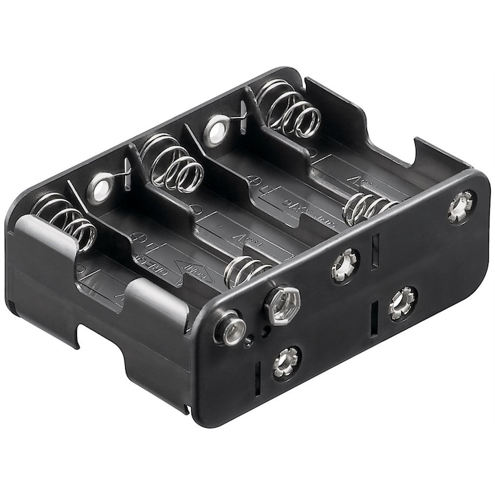 Suport baterii 10x AA R6 cu mufa Tip 9V 11469 Goobay