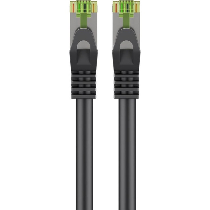 CAT 8.1 LAN кабел, 15m, S/FTP, черен, 40 GBit/s, 2000 MHz