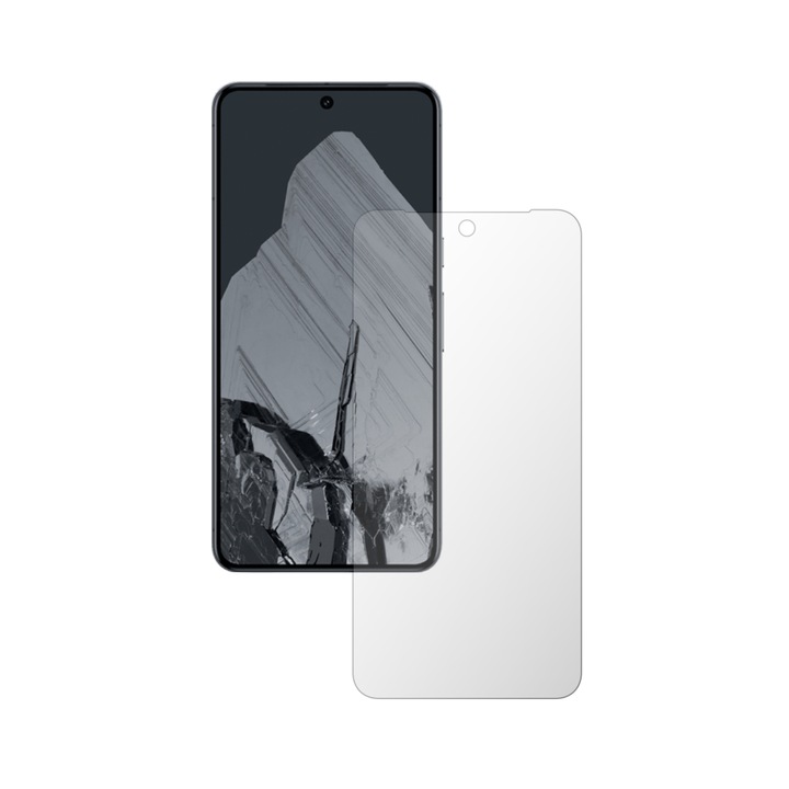 2X iSkinz matt képernyővédő fólia készlet Google Pixel 8 Pro telefonhoz – tokbarát, láthatatlan Skinz matt, ujjlenyomat-, tükröződésmentes, tapadó és rugalmas matt szilikon