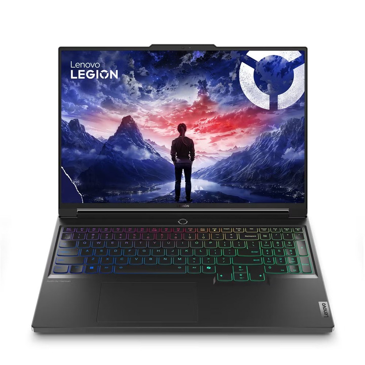 Лаптоп Lenovo Legion 7 16IRX9, 83FD000PBM, 16", Intel Core i9-14900HX (24-ядрен), NVIDIA GeForce RTX 4070 (8GB GDDR6), 32GB 5600MHz (2x16GB) DDR5, Черен