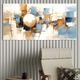 Tablou Canvas Premium, LuxCanva® A1389, Sfera, 70 X 140 CM, Panza Bumbac 100% 400g/m2, Sasiu Lemn, Living, Univers, Decorativ, Arta Moderna, Dormitor, Culori Vibrante