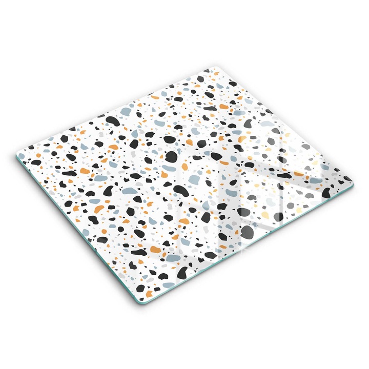 Dekoratív üveg, Wallfluent, Dekoratív kőedény, Fehér, 60x52 cm