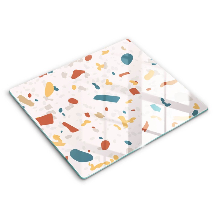 Dekoratív üveg, Wallfluent, Dekoratív kőedény, Krémszín, 60x52 cm