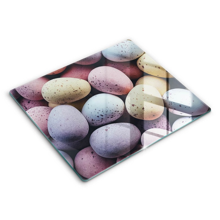 Dekoratív üveg, Wallfluent, húsvéti tojás, Sokszínű, 60x52 cm