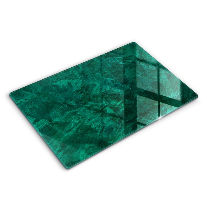 Dekoratív üveg, Wallfluent, Kő háttér textúra, Zöld, 80x52 cm