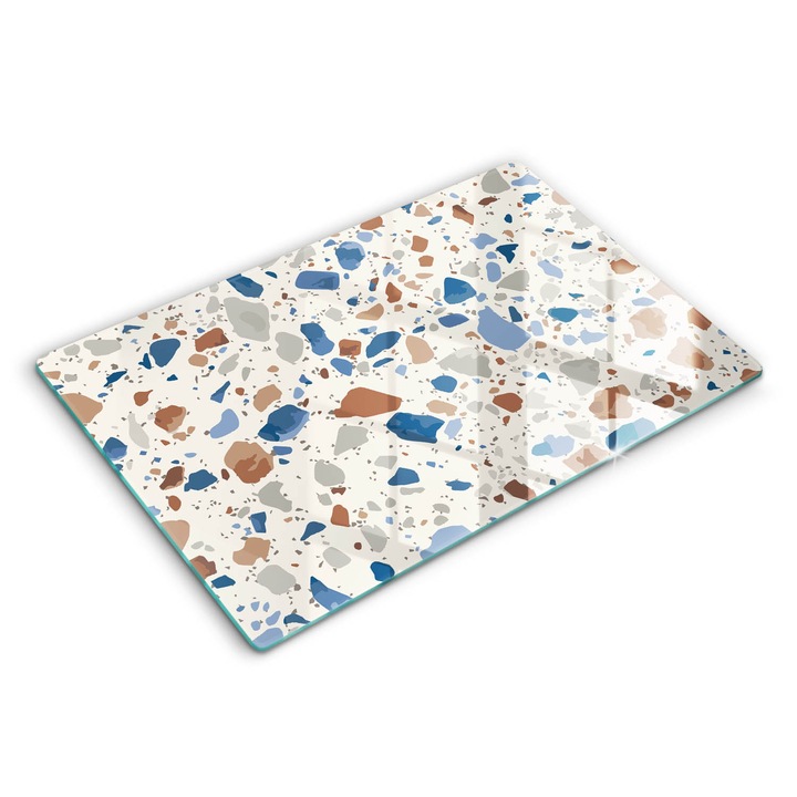 Dekoratív üveg, Wallfluent, Dekoratív kőedény, Sokszínű, 80x52 cm