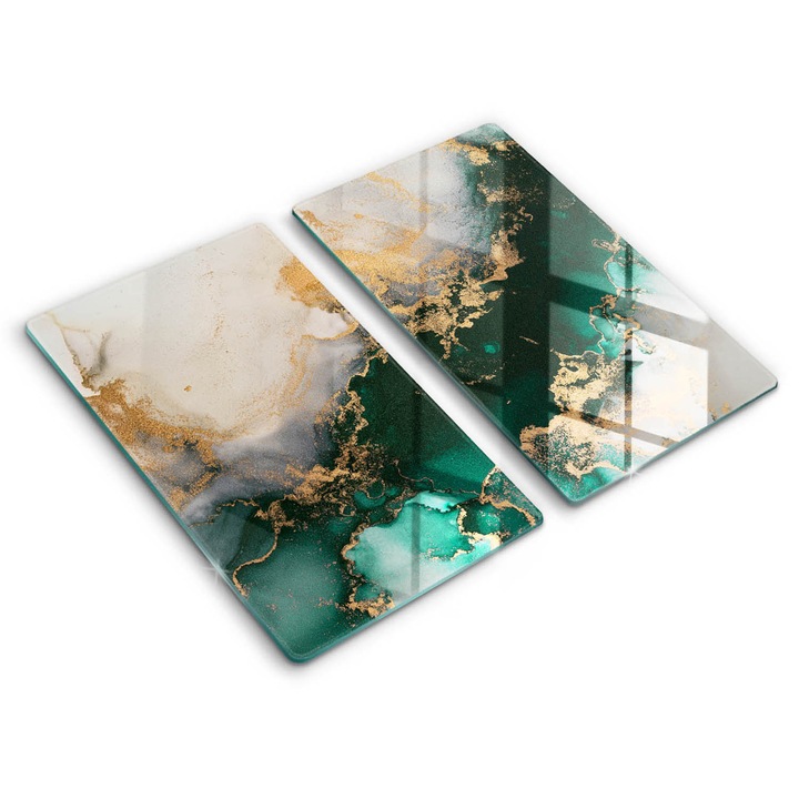 Dekoratív üveg, Wallfluent, Tarka márvány, Sokszínű, 2x30x52 cm