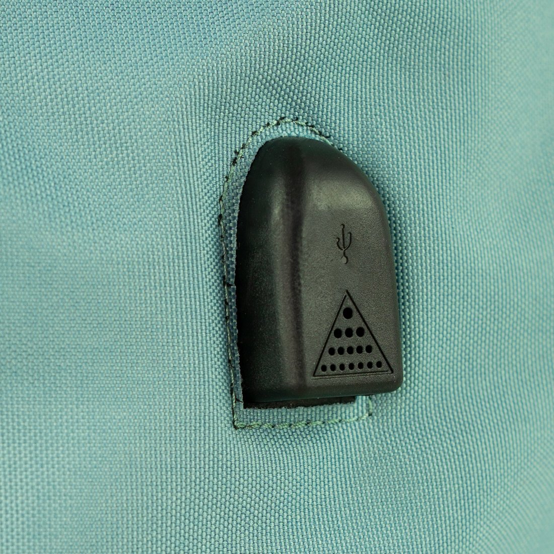 Rucsac, Himawari, port USB, Poliester, Verde, M