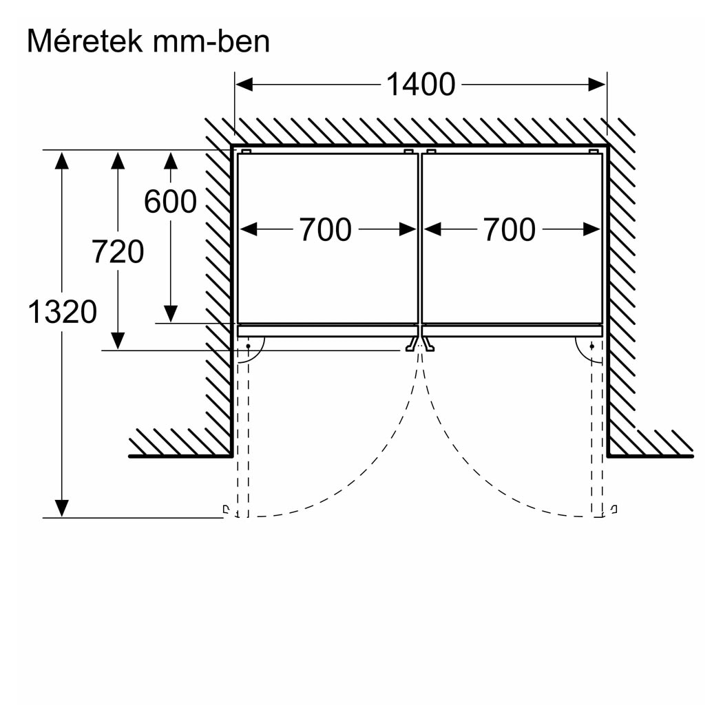 Frigider combinat, BOSCH KGN49VICT, No Frost, 440 l, M: 203 cm