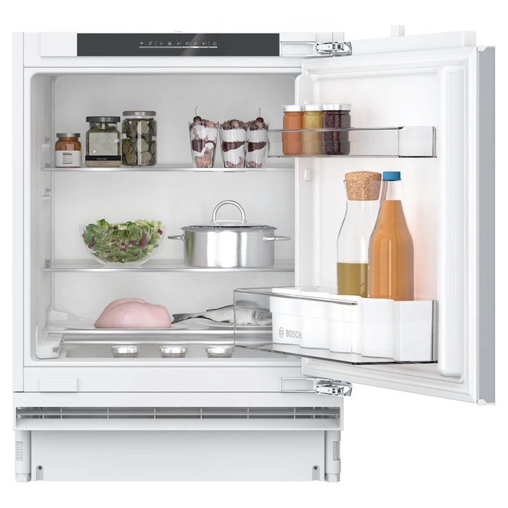 Frigider incorporabil cu o usa Bosch KUR21VFE0, 134 l, Clasa E, Usa reversibila, Iluminare LED, H 87 cm