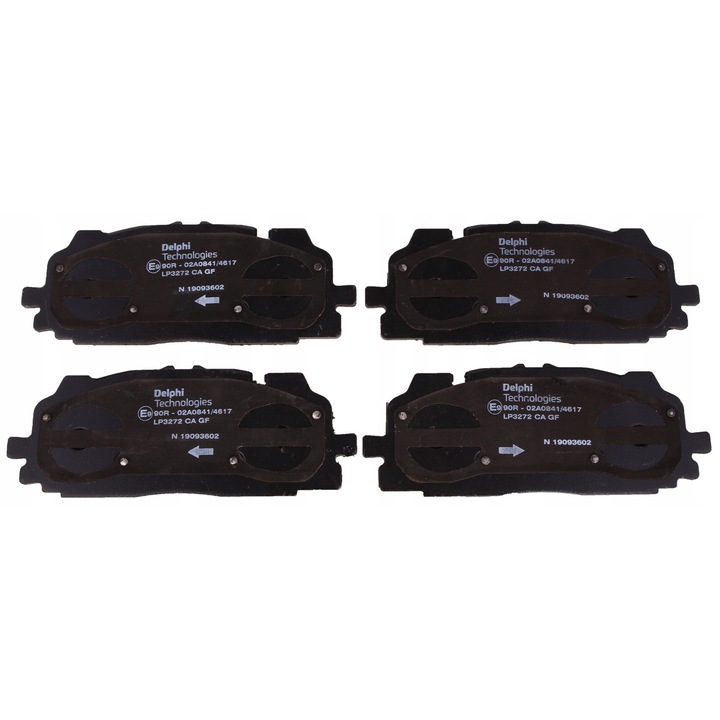 Спирачни накладки Delphi LP3272, 194.2x73.8x16.7mm