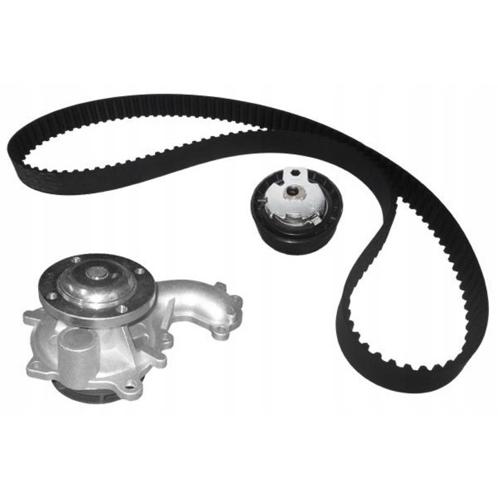 Комплект ангренажен ремък и помпа DOLZ KD123 91 зъба 20мм 1.76кг