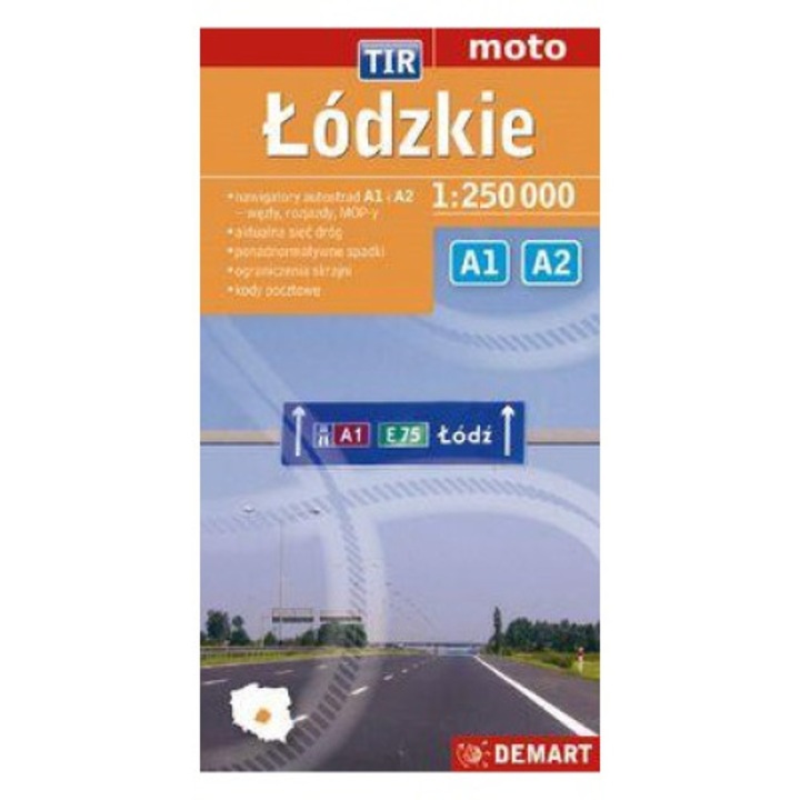 Łódzkie dla zawodowców. TIR. Mapa samochodowa, Demart, Editie in poloneza