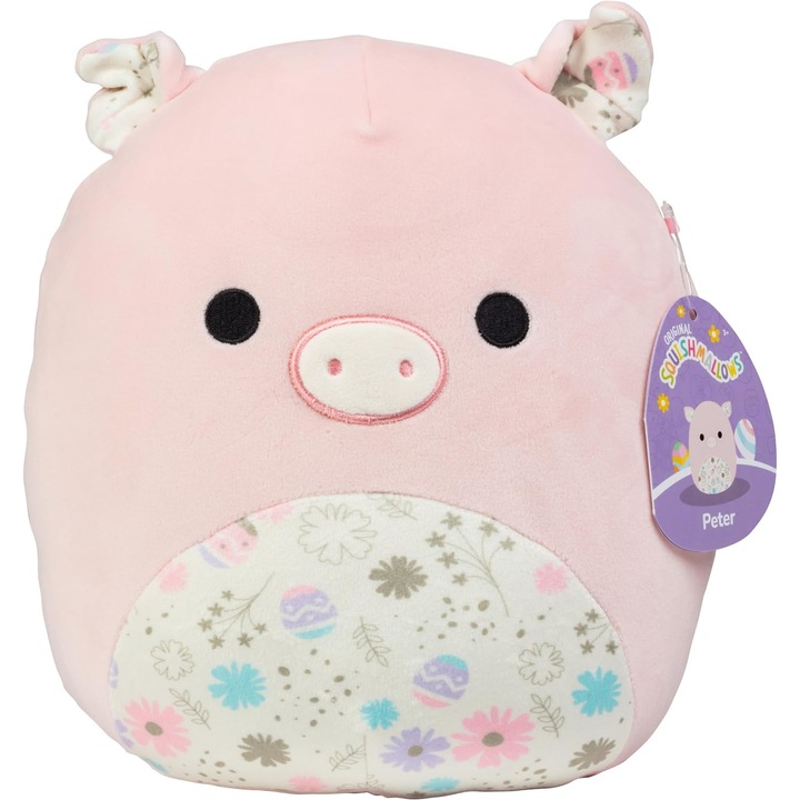 Squishmallows Paste plüssjáték - Péter malac, 19 cm