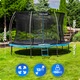 Gyermek kerti trambulin, Thunder, Inside Ultra 12Ft, 366cm, belső hálóval, Kék
