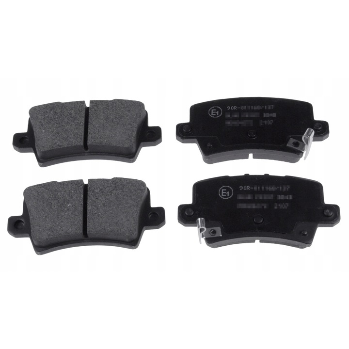 Fékbetétek FEBI BILSTEIN 16801, ECE R90 jóváhagyott, 95,7x46,5x15,5 mm, hátsó tengelyhez