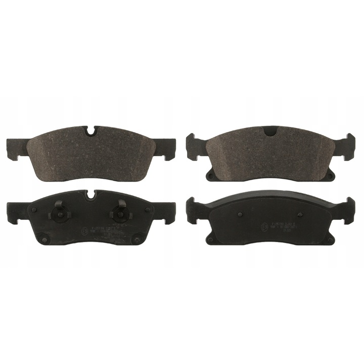 4 db-os fékbetét készlet, Febi Bilstein, Fekete, 16900