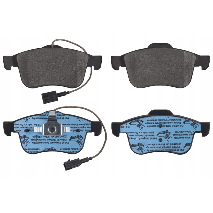 Fékbetétek FEBI BILSTEIN 16847, ECE R90, Első csont, 156,4x71,5x19,2 mm