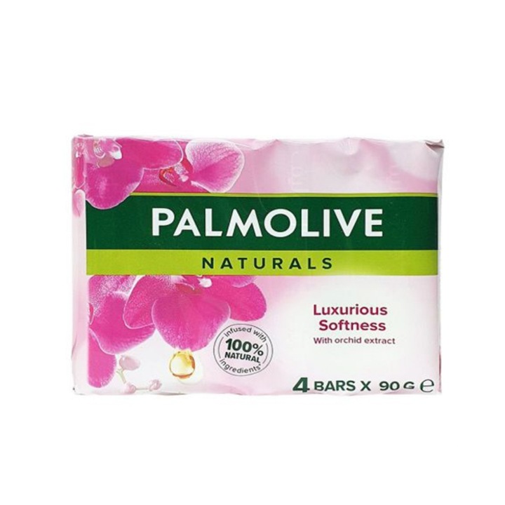 Set 4 x Sapun solid Palmolive Naturals Orhid Cream, 90g
