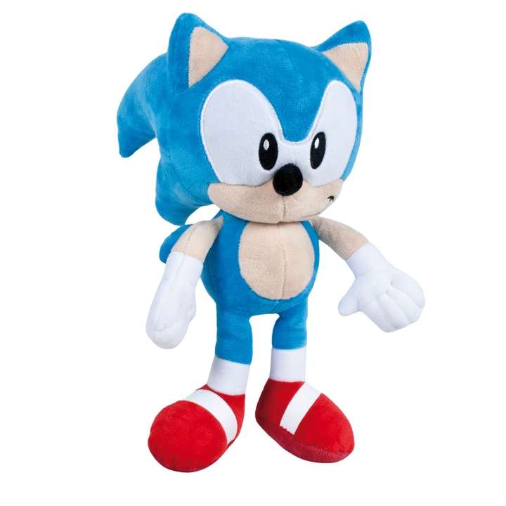 Sonic X plüss, szövet és plüss, 30 cm magas, kék színű