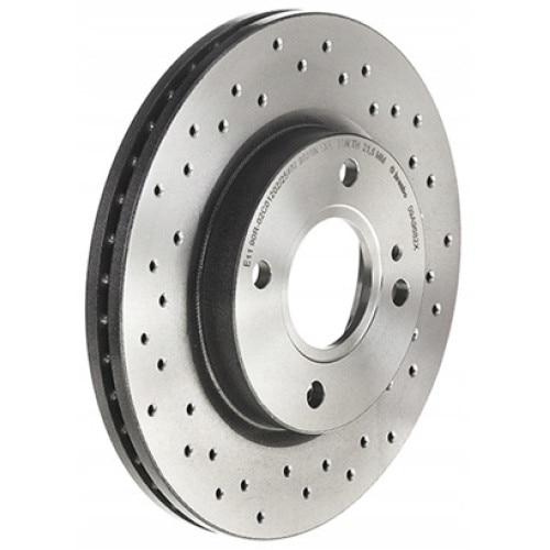 Set 2 discuri frana BREMBO 09.A968.2X, perforate/ventilate