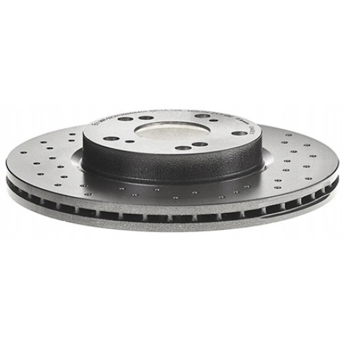 Set 2 discuri frana BREMBO 09.A455.1X, perforate/ventilate