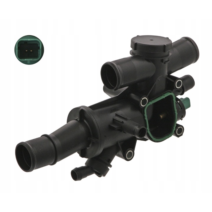 Hűtőfolyadék termosztát FEBI BILSTEIN 36180, 83°C, 2 csatlakozás, műanyag, 0,70kg