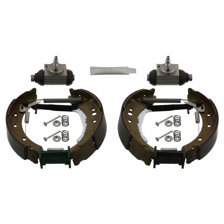 Fékpofa készlet Febi Bilstein 37513, 39x17,5x203mm, ECE R90, hengerrel, Renault-hoz, Os tylna