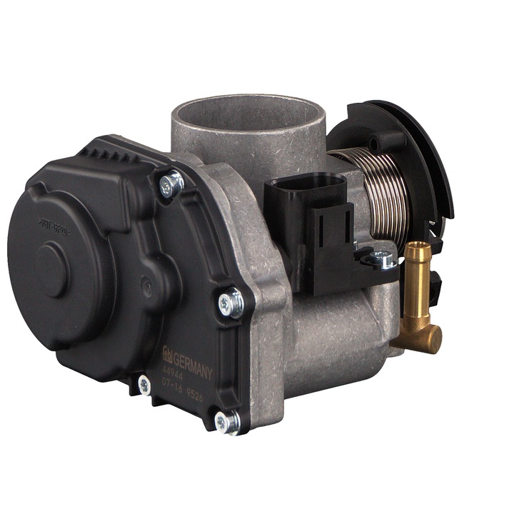 FEBI BILSTEIN fojtószelepház, 7 csatlakozás, 12V, 0,89 kg, fekete