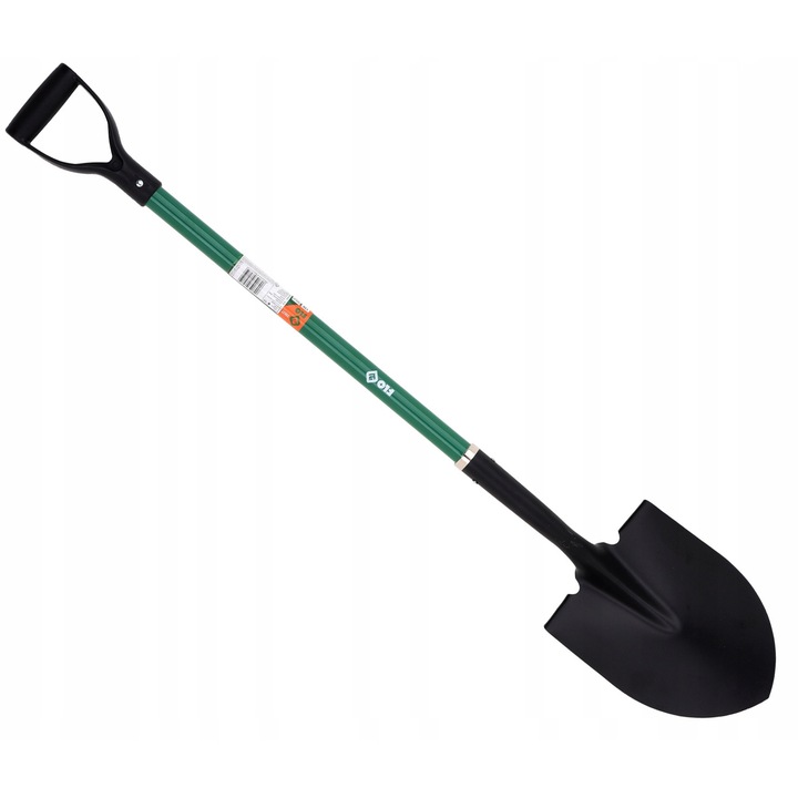 Flo lapát, edzett acél, üvegszálas nyél, 120cm, fekete