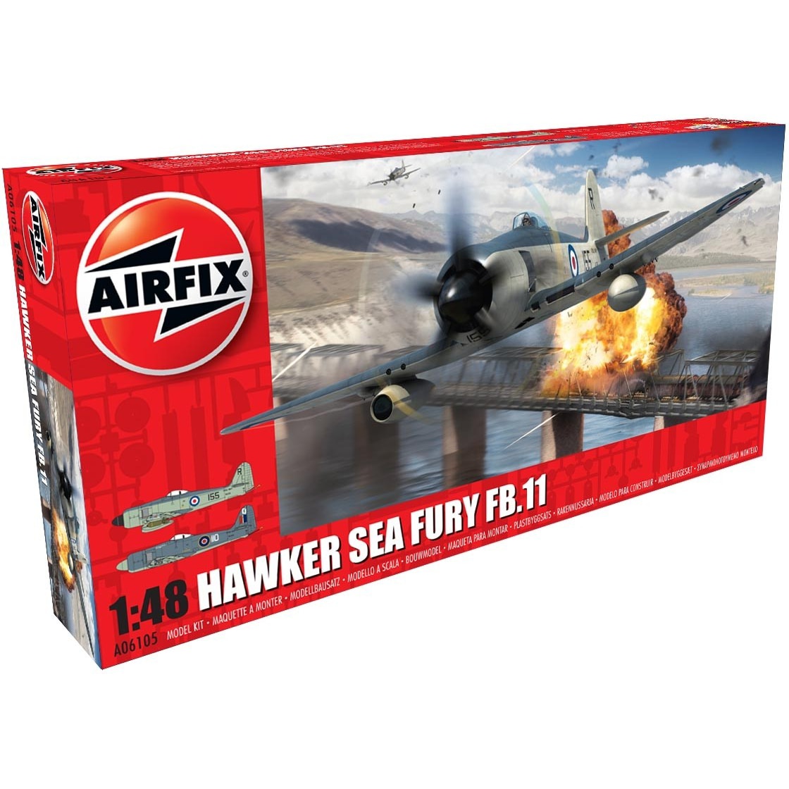 Kit constructie Airfix avion Hawker Sea Fury FB.II - eMAG.ro