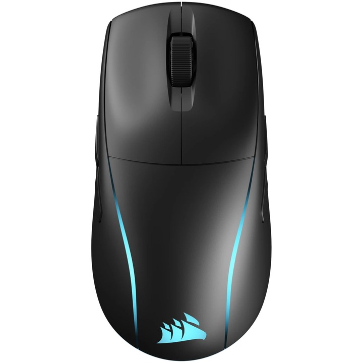 Мишка Gaming Corsair M75 Lightweigh 2.4GHz wireless или Bluetooth®, 26K DPI, 89g, RGB, Черен