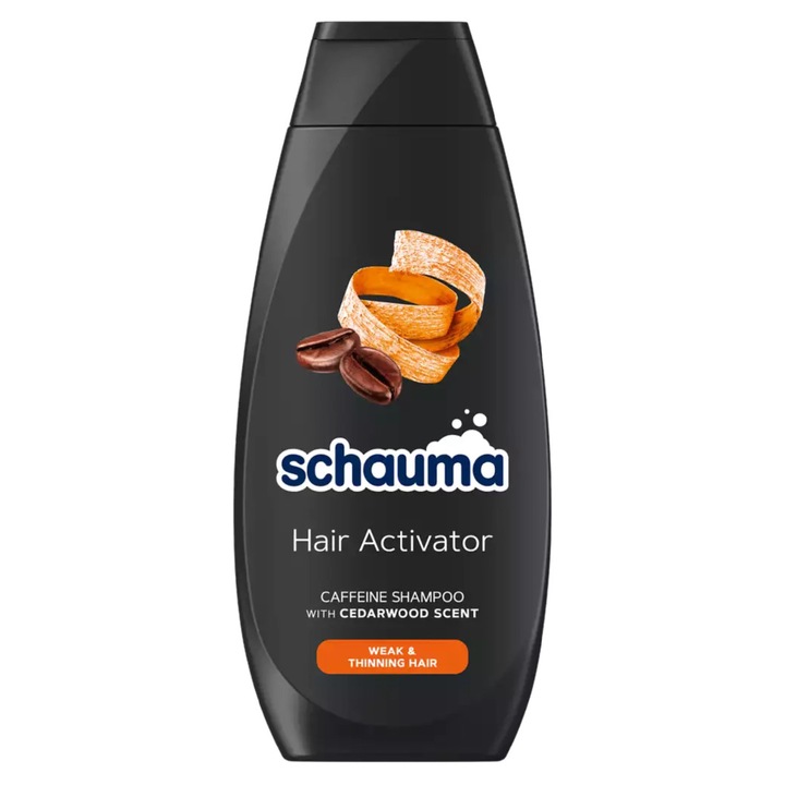 Sampon Schauma Hair Activator cu Cafeina pentru par subtire si deteriorat, stimuleaza cresterea, 400 ml