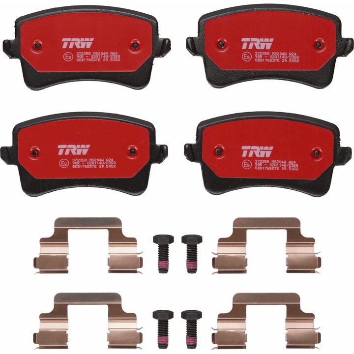 Set placute frana, frana disc TRW GDB1765DTE