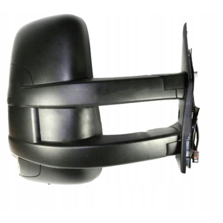 Külső tükör, TYC 315-0008, bal, jelzéssel, fekete