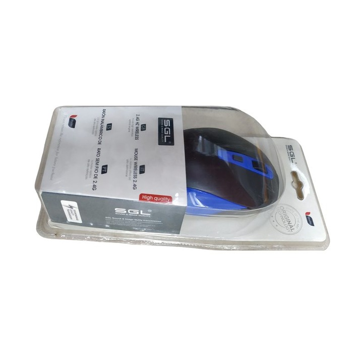Mouse wireless PowerTech, PT-1294, 1600DPI, negru, 108x63x30mm